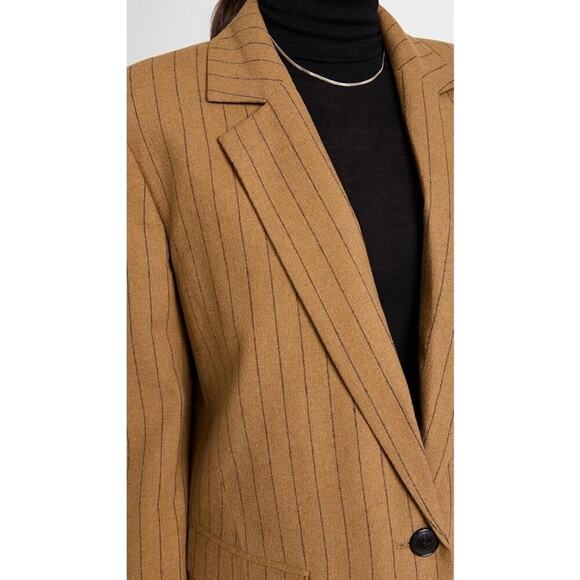 Madewell Oversized Blazer in Pinstripe Size 10 - Picture 5 of 11